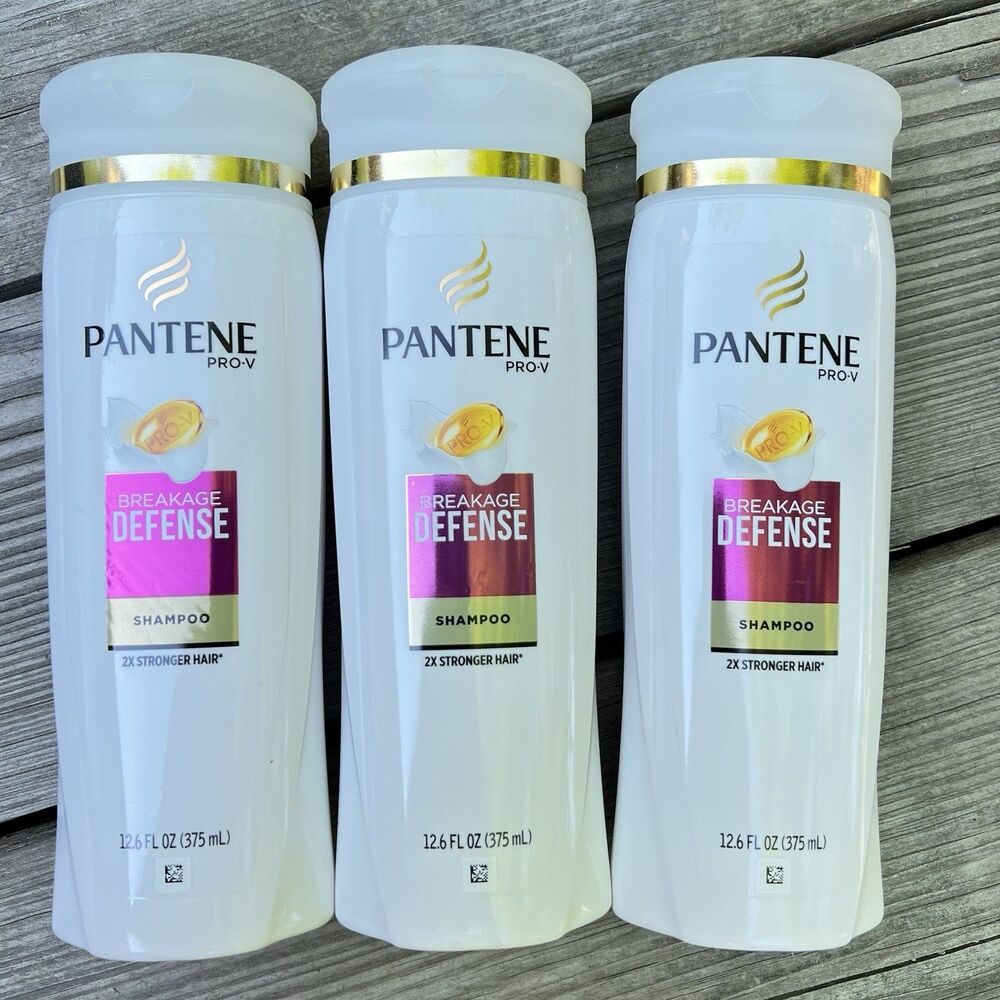 Pantene Breakage Defense Shampoo 12.6oz New Lot of 3